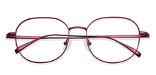 Load image into Gallery viewer, Maroon Round Full Rim Unisex Eyeglasses by John Jacobs-147614