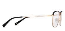 Load image into Gallery viewer, Gold Rectangle Full Rim Unisex Eyeglasses by John Jacobs-149211