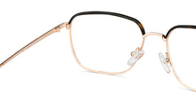 Load image into Gallery viewer, Gold Rectangle Full Rim Unisex Eyeglasses by John Jacobs-149211