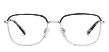 Load image into Gallery viewer, Gunmetal Rectangle Full Rim Unisex Eyeglasses by John Jacobs-149212
