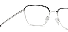 Load image into Gallery viewer, Gunmetal Rectangle Full Rim Unisex Eyeglasses by John Jacobs-149212