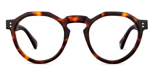 Tortoise Hexagonal Full Rim Unisex Eyeglasses by John Jacobs-150651