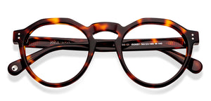 Tortoise Hexagonal Full Rim Unisex Eyeglasses by John Jacobs-150651