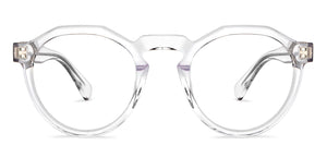 Transparent Hexagonal Full Rim Unisex Eyeglasses by John Jacobs-150652