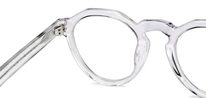 Transparent Hexagonal Full Rim Unisex Eyeglasses by John Jacobs-150652