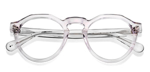 Transparent Hexagonal Full Rim Unisex Eyeglasses by John Jacobs-150652