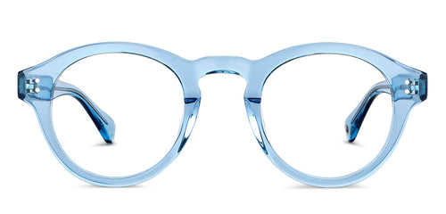 Blue Round Full Rim Unisex Eyeglasses by John Jacobs-150666