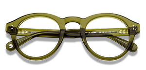 Green Round Full Rim Unisex Eyeglasses by John Jacobs-150667