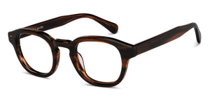 Brown Wayfarer Full Rim Unisex Eyeglasses by John Jacobs-150668