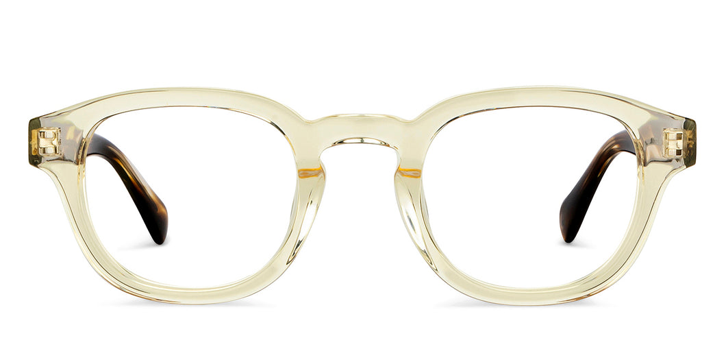 Yellow Wayfarer Full Rim Unisex Eyeglasses by John Jacobs-150669