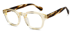 Yellow Wayfarer Full Rim Unisex Eyeglasses by John Jacobs-150669