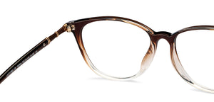Brown Cat Eye Full Rim Unisex Eyeglasses by Lenskart Air-150554