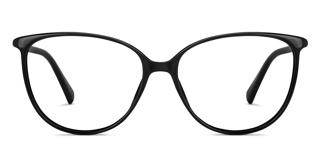 Black Cat Eye Full Rim Unisex Eyeglasses by Lenskart Air-150572
