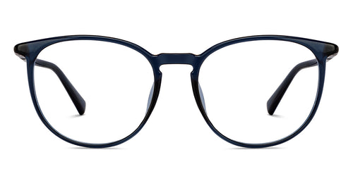 Blue Round Full Rim Unisex Eyeglasses by Lenskart Air-150574