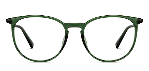 Green Round Full Rim Unisex Eyeglasses by Lenskart Air-150575