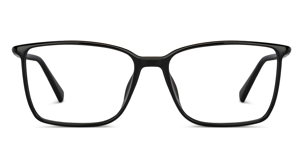 Black Square Full Rim Unisex Eyeglasses by Lenskart Air-150583