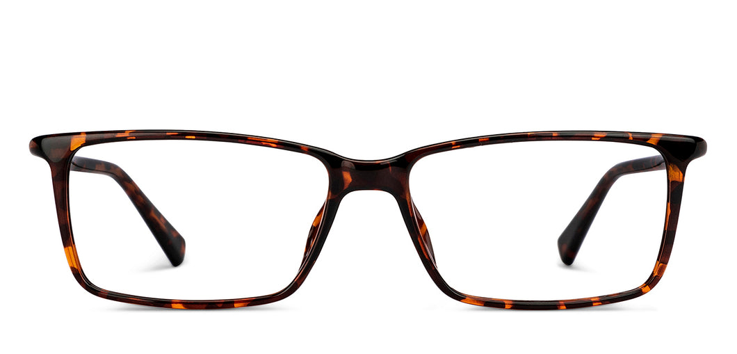 Tortoise Square Full Rim Unisex Eyeglasses by Lenskart Air-150585