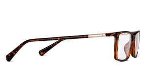 Tortoise Square Full Rim Unisex Eyeglasses by Lenskart Air-150585