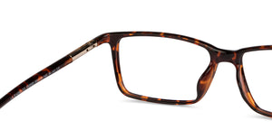 Tortoise Square Full Rim Unisex Eyeglasses by Lenskart Air-150585
