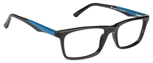 Black Rectangle Full Rim Unisex Eyeglasses by Vincent Chase Online-107583