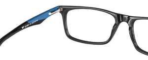 Black Rectangle Full Rim Unisex Eyeglasses by Vincent Chase Online-107583