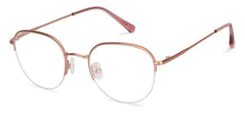 Load image into Gallery viewer, Rose Gold Round Half Rim Unisex Eyeglasses by John Jacobs-151472