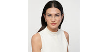 Load image into Gallery viewer, Silver Rectangle Half Rim Unisex Eyeglasses by Vincent Chase-149780