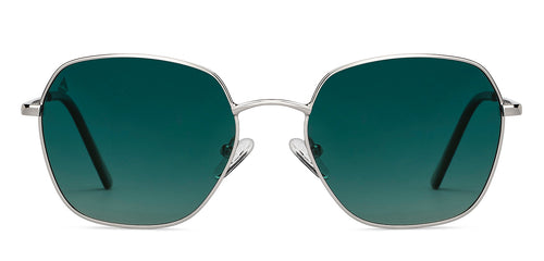 Gunmetal Geometric Full Rim Unisex Sunglasses by Vincent Chase Polarized-151377