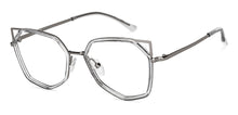 Load image into Gallery viewer, Silver Cat Eye Full Rim Unisex Eyeglasses by Lenskart Air-150549