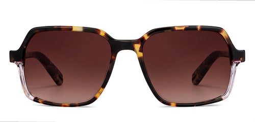 Tortoise Square Full Rim Unisex Sunglasses by John Jacobs-151020