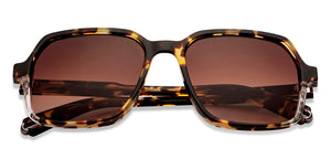 Tortoise Square Full Rim Unisex Sunglasses by John Jacobs-151020