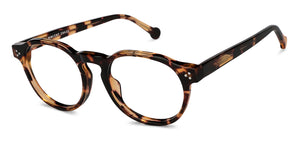 Tortoise Round Full Rim Unisex Eyeglasses by Vincent Chase-150078