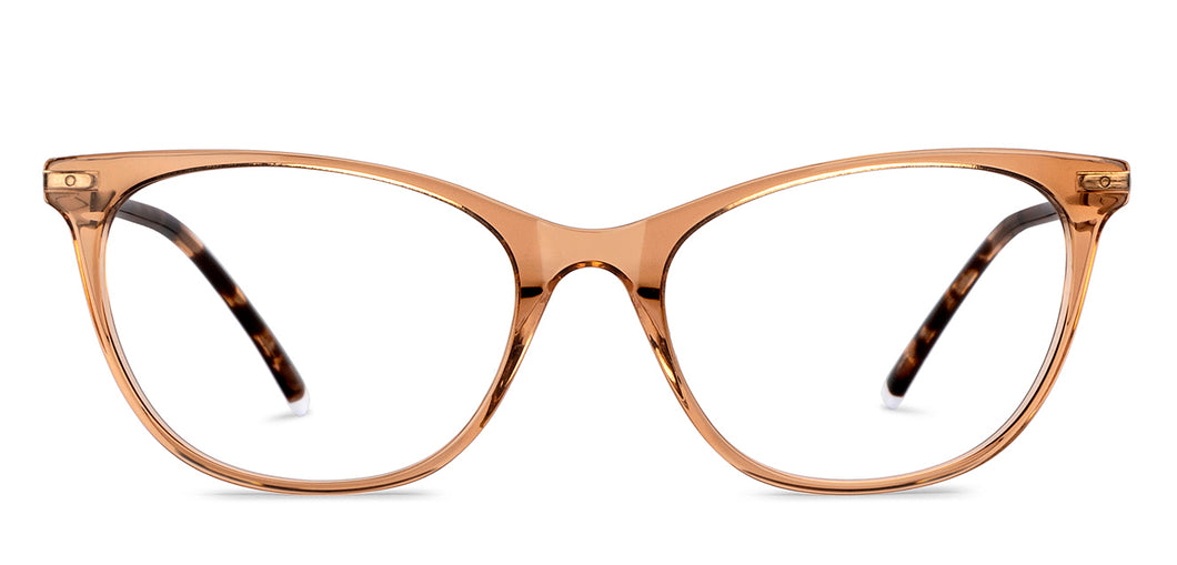 Brown Cat Eye Full Rim Women Eyeglasses by Vincent Chase-150504
