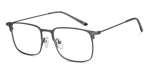 Gunmetal Square Full Rim Unisex Eyeglasses by Vincent Chase-150509