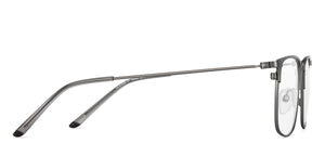 Gunmetal Square Full Rim Unisex Eyeglasses by Vincent Chase-150509