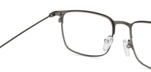 Load image into Gallery viewer, Gunmetal Square Full Rim Unisex Eyeglasses by Vincent Chase-150509
