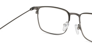 Gunmetal Square Full Rim Unisex Eyeglasses by Vincent Chase-150509