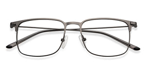 Gunmetal Square Full Rim Unisex Eyeglasses by Vincent Chase-150509