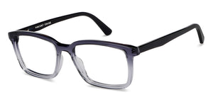 Blue Rectangle Full Rim Unisex Eyeglasses by Vincent Chase-151295