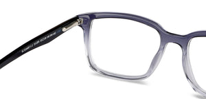 Blue Rectangle Full Rim Unisex Eyeglasses by Vincent Chase-151295