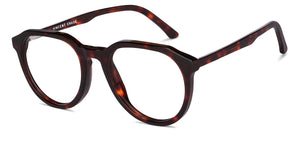 Tortoise Geometric Full Rim Unisex Eyeglasses by Vincent Chase-151299