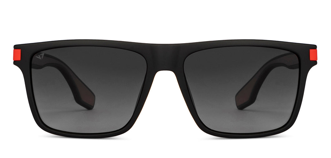 Black Wayfarer Full Rim Unisex Sunglasses by Vincent Chase Polarized-151048