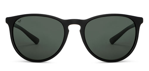 Black Round Full Rim Unisex Sunglasses by Vincent Chase Polarized-151061