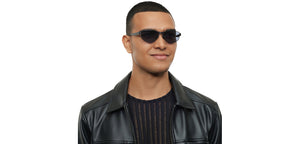 Black Geometric Full Rim Unisex Sunglasses by Lenskart STUDIO-213180