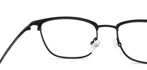 Black Rectangle Full Rim Unisex Eyeglasses by Lenskart Air-213107