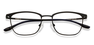 Black Rectangle Full Rim Unisex Eyeglasses by Lenskart Air-213107
