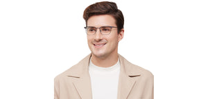 Black Rectangle Full Rim Unisex Eyeglasses by Lenskart Air-213107
