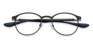 Black Round Full Rim Unisex Eyeglasses by John Jacobs-206788