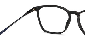 Black Square Full Rim Unisex Eyeglasses by John Jacobs-150873