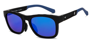 Black Wayfarer Full Rim Unisex Sunglasses by Vincent Chase-211487